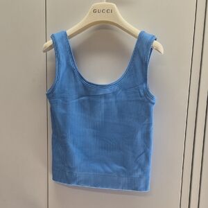 Lot Of Athleta Sky Blue, Green And Pink Ribbed Tank Top